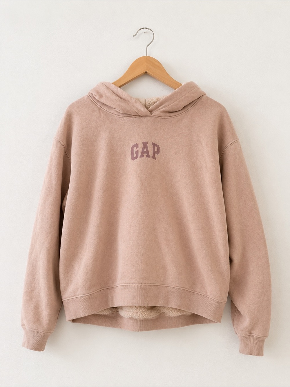 GAP Women's Plush-Lined Hoodie - Blush Pink